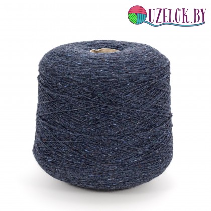  70% шерсть, 30% Па   арт. BIRT  пр-ль New Mill   2/12, 600м/100г   сине-джинсовый меланж с разноцветными твидовыми вкраплениями