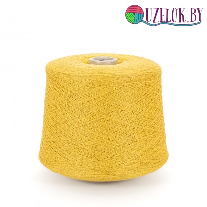 91% меринос 6% Pa 3% Pl  арт. POLVEREDISTELLE GOLD пр-ль LANECARDATE  1400м/100г жёлтый с золотым люрексом