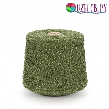 100 % кардная шерсть  ягнёнка арт. CANBERRA CABLE пр-ль LANECARDATE   3/2/15.5   250м/100гр травяной зелёный + салатовый, меланж