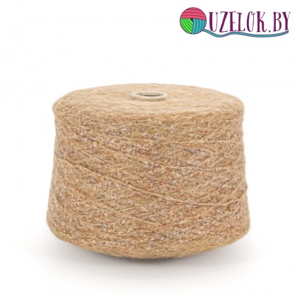 30% меринос 22% хлопок 10% лён 38% Pl   Art.Climb пр-ль    LANIFICIO DEL'OLIVO  260м/100г бежевый,   твидовый меланж в основании