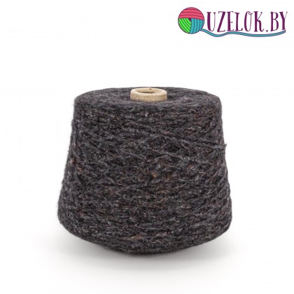 30% меринос 22% хлопок 10% лён 38% Pl   Art.Climb пр-ль    LANIFICIO DEL'OLIVO  260м/100г синий,   твидовый меланж в основании