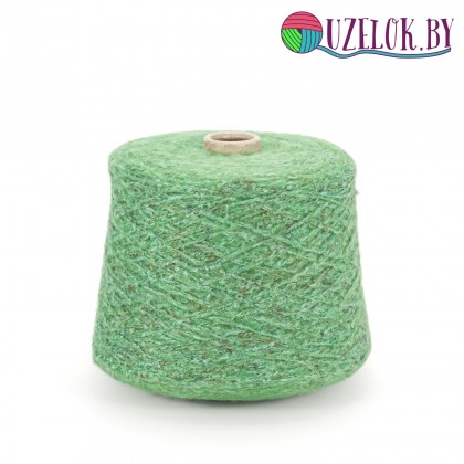 30% меринос 22% хлопок 10% лён 38% Pl   Art.Climb пр-ль    LANIFICIO DEL'OLIVO  260м/100г зелёное яблоко,   твидовый меланж в основании