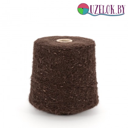 56% baby alpaca 16% шёлк 28% PL   арт.  EMERA пр-ль  Lanificio dell OLIVO 450м/100гр  шоколадный