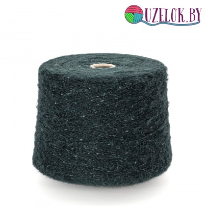 56% baby alpaca 16% шёлк 28% PL   арт.  EMERA пр-ль  Lanificio dell OLIVO 450м/100гр  бутылочный зелёный, холодный тон темно-изумрудного