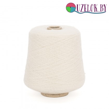70 % кашемир  30% шёлк  арт. BREEZE  пр-ль LORO PIANA  1200м/100гр  белый, молочный