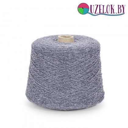   70%  меринос  20% буретный шёлк 10% лён   арт. SELENE   пр-ль Loro Piana  2/7, 350м/100г сизый, чуть меланж