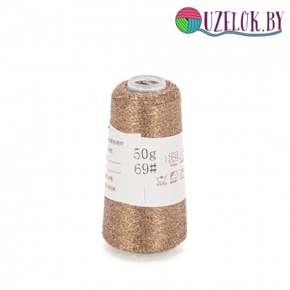 50% па, 50% люрекс+ микропайетки, Siyue, Lurex Sequins   1800м/50гр,    розовое латте + пайетка в цвет , №69