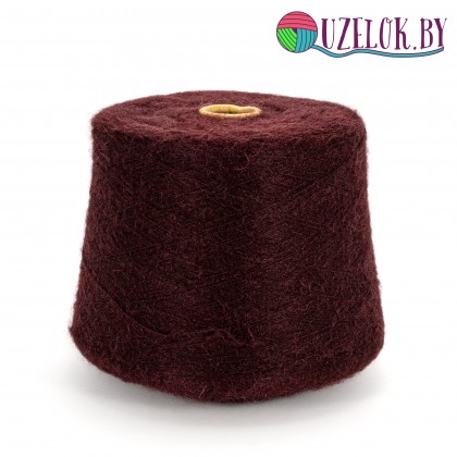 70% Супер кид-мохер 30% шёлк пр-ль FILCOM  арт. AURORA   850м/100гр бордовый