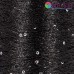 50% па, 50% люрекс+ микропайетки, Siyue, Lurex Sequins   1800м/50гр,  черный+ голографическая пайетка  № 14