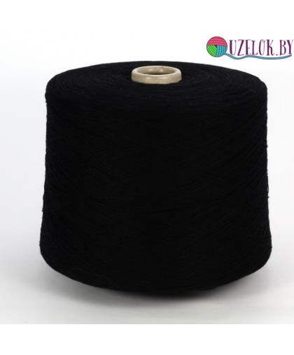 100% кардная шерсть      арт. CANBERRA пр-ль Lanecardate     1/15.5  1550м/100г  чёрный