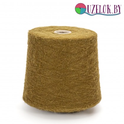  55% альпака суперфайн, 15% меринос, 30% ПА арт. BIANCA пр-ль Lanificio dell`Olivo  1000м/100гр  желтовато-зеленоватый, горчично-оливковый