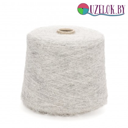  55% альпака суперфайн, 15% меринос, 30% ПА арт. BIANCA пр-ль Lanificio dell`Olivo  1000м/100гр  светло-серый, светлое основание,  меланж 