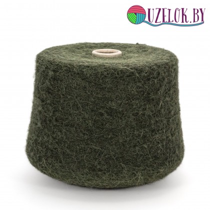  55% альпака суперфайн, 15% меринос, 30% ПА арт. BIANCA пр-ль Lanificio dell`Olivo  1000м/100гр  хвойный зеленый