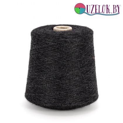   100%  шерсть  1500м/100г антрацит,  чуть меланж