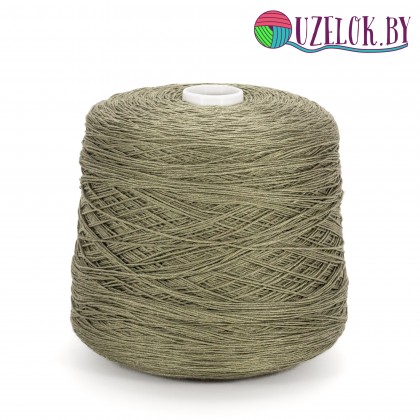 50%  меринос 50% шёлк   арт. MIKADO   450 м/100г    трава, оливково-зеленый