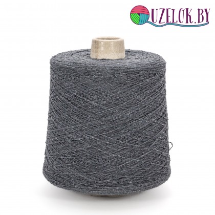 65%  меринос, 35% буретный шёлк  арт. DONEGAL   пр-ль SESIA  700м/100г    темный сизый, серо-синий,  чуть меланж