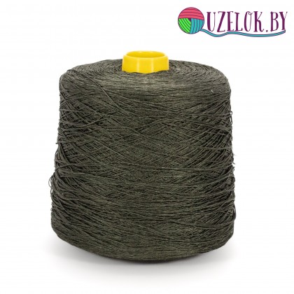 100 % шёлк шаппе art. SETA пр-ль Filati Buratti   500м\100гр.  хвойная зелень