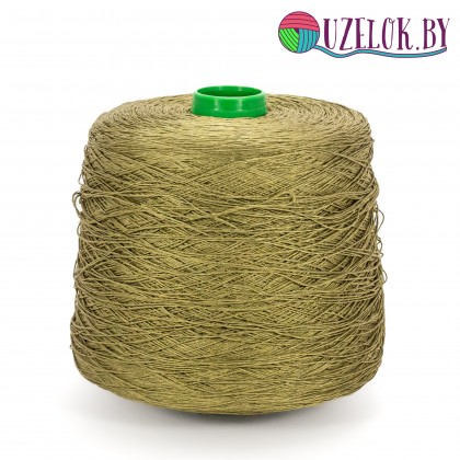 100 % шёлк шаппе art. SETA пр-ль Filati Buratti   500м\100гр.  фисташка насыщенно-золотистая