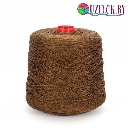 100 % шёлк шаппе art. SETA пр-ль Filati Buratti   500м\100гр.  золотисто-коричневый