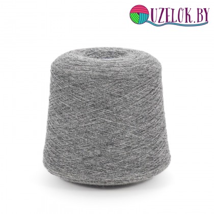 100% меринос   арт. SUPERGEELONG  пр-ль Zegna Baruffa  3/20 660м/100гр средне-серый,  меланж