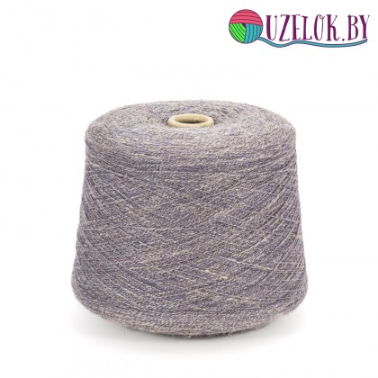   58%  лен 39% меринос 3% РА арт. CHEMISET пр-ль POLIPELI S.P.A  800м/100г серо-сиреневый меланж