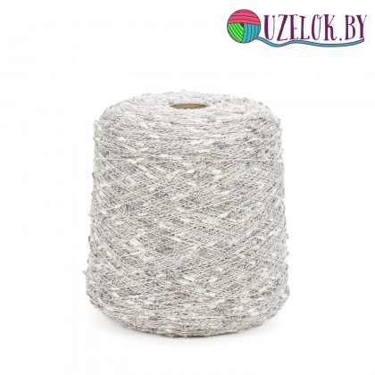 Меринос, акрил, ПА арт.MUPPET пр-ль Manifattura King S.r.l. 380м/100гр серебристо-серый/белый Меринос, акрил, ПА арт.MUPPET пр-ль Manifattura King S.r.l. 380м/100гр серебристо-серый/белый