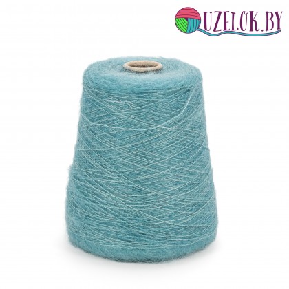 70% Супер кид-мохер 30% шёлк  арт. KID SILK   900м/100гр  бирюзовый