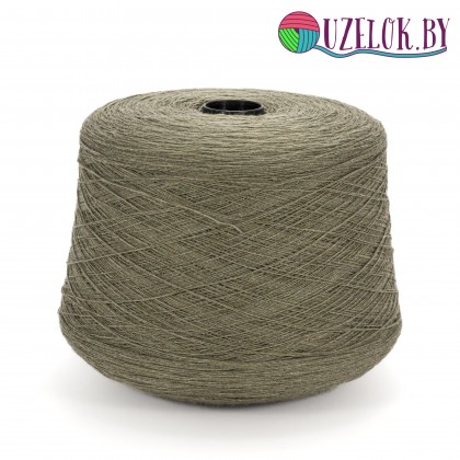 100% меринос   арт. SUPERGEELONG  пр-ль Zegna Baruffa  1/15  1500м/100гр оливковый,  чуть  меланж
