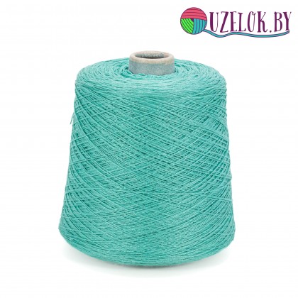 66%  лён  34% хлопок   арт. MALAGALIGHT пр-ль  SESIA   450м/100гр  насыщенно-мятный