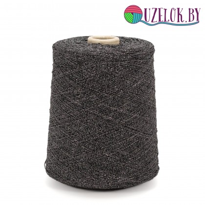   40% хлопок 35% вискоза 17% Pа 8% люрекс    арт. SAMBUCA LUX пр-ль Cofil   640м/100г  чёрный/серебро 
